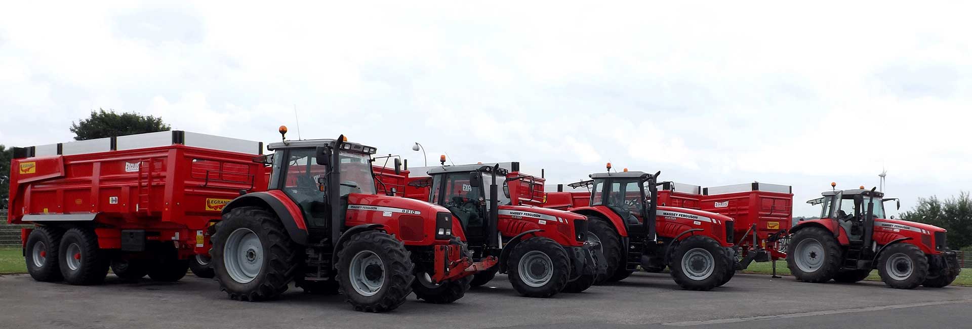 L'entreprise Sa Legrand, constructeur de matériels agricoles dans la région Haut-de-France, pour transporter en toute sécurité.